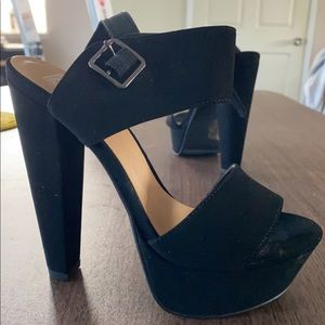 Black 6” heels